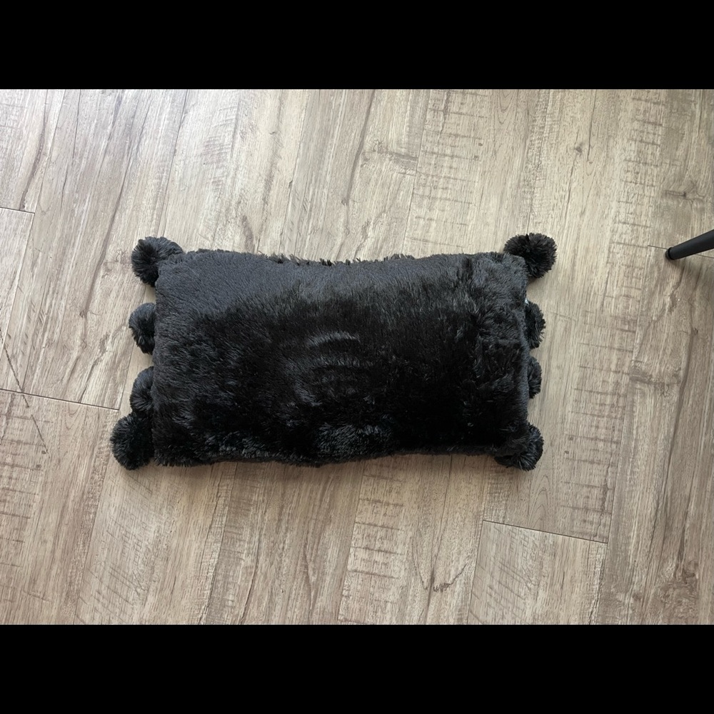 Dormify Soft Black Decorative Pillow